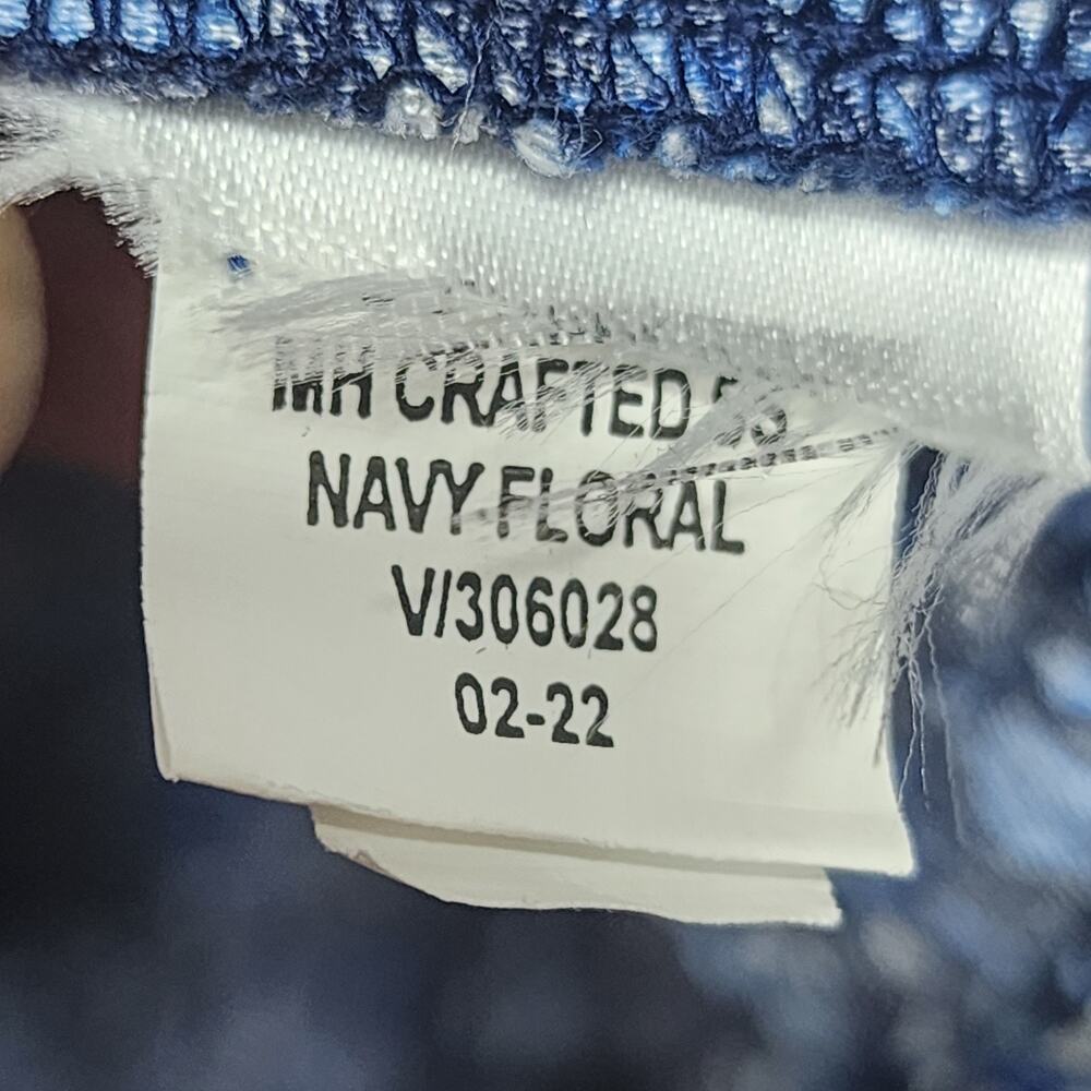 Old Navy Womens 2X Blue Floral Peasant Blouse Boho Hippie Cottagecore Pockets - Picture 11 of 13